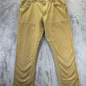 C.C. Filson Co Dry Tin Cloth 11.5 Ounce Gold Tan 36x30 Pants Talon Zip Seattle
